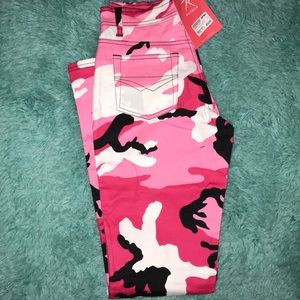 Rothco X Zumiez Pink Camo Stretch Flare Pants